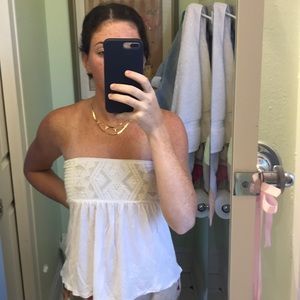 American eagle strapless Aztec top